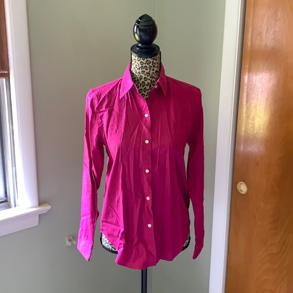 Lauren Ralph Lauren Hot Pink Button Down Shirt